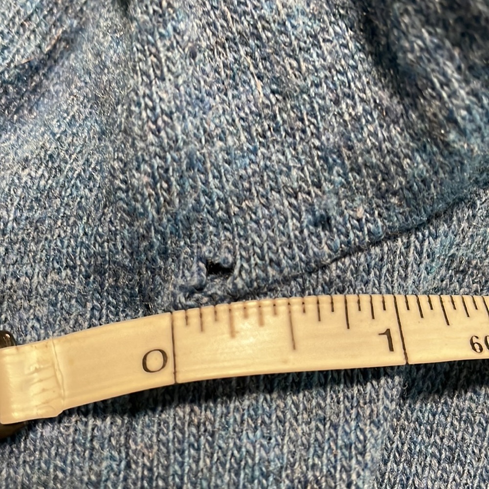 Banana Republic Blue Pointelle Crew Sweater - Picture 7 of 7